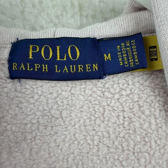 Polo Ralph Lauren Hoodie Sweatshirt Girls Medium Pink Full Zip Fleece Pony - Picture 3 of 10